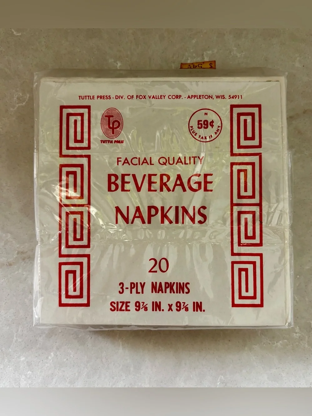 New Year Retro Baby Napkins Holiday Party Decor Cocktails 60’s Vintage
